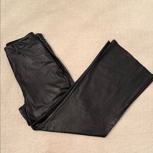 Lysse Black Leatherette Trousers